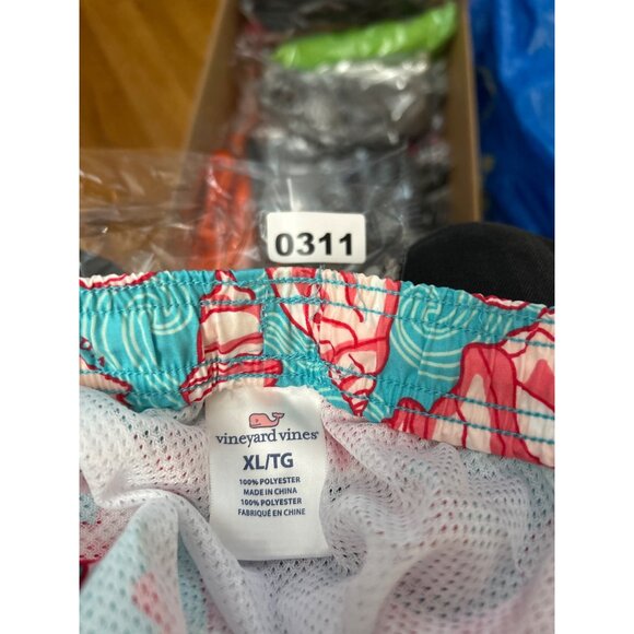 Mens Tropical Seashell Print Swim Trunks With Elastic Waist & Drawstring xl - Picture 16 of 16